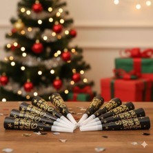Dodomar Yılbaşı Vuvuzela 6lı Paket Happy New Year Yazılı Altın Veya Gümüş Simli