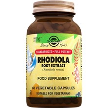 Solgar Rhodiola Root Extract 60 Kapsül (Rodiola Radiola Rhadiola)