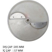 Isıkar Çagdaş Sebze Doğrama Yarımay Bıçağı 4mm (4 No)