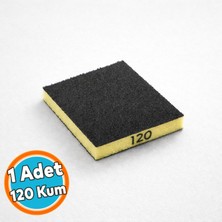 Nzb Sünger Zımpara 9.5 x 12.5 cm Takoz Blok Flex Taşlama Ahşap Yassı El Zımparası 120 Kum 1 Adet