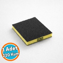Nzb Sünger Zımpara 9.5 x 12.5 cm Takoz Blok Flex Taşlama Ahşap Yassı El Zımparası 220 Kum 1 Adet