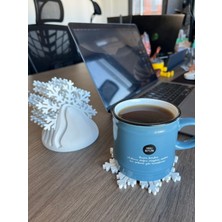 Nibgat 6lı Kar Tanesi Bardak Altlığı
