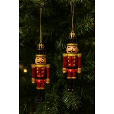 Dodomar 12 cm 2'li Asker Figürlü Yılbaşı Ağaç Süsü – Dekoratif Asker Seti