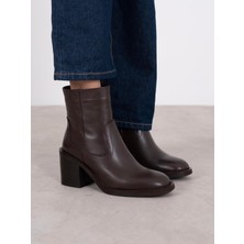 Ece'nin Butiği Wilena Kahve Hakiki Deri Kadın Bot