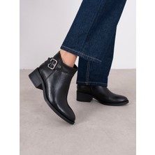 Ece'nin Butiği Nysa Siyah Hakiki Deri Kadın Bot