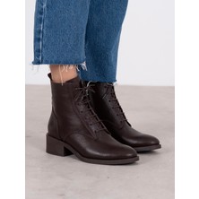 Ece'nin Butiği Fiena Kahve Hakiki Deri Kadın Bot