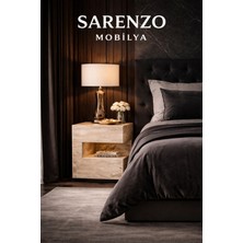 Sarenzo Mobilya Sarenzo Traverten Görünümlü Komodin