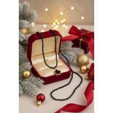 FRS Takı ve Aksesuar Black Flowers Kolye