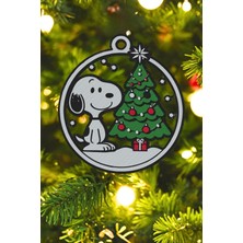 Cosmic Store Noel Snoopy Temalı Yılbaşı Ağacı Süsü | Christmas Yeni Yıl Hediyesi Dekoratif
