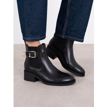 Ece'nin Butiği Lerato Siyah Hakiki Deri Kadın Bot