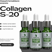 Podo Lime Kozmetik Collagen S-20 Tırnak Bakım Yağı 20ml – Yeşil Tırnak ve Mantar Karşıtı, Çay Ağacı & Kayısı Çekirdeği Yağlı, Profesyonel Formül
