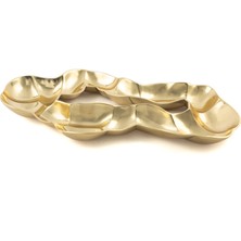 Mikasa Moor Gold Dekoratif Metal Tabak 57X32CM