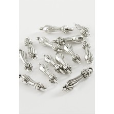 Zero Ozlstor Noktalı Tesbih Püskül Ara Aparatı 50 Gram-Gümüş Rengi