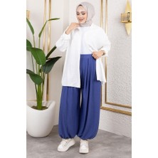 Beli Lastikli Şalvar Pantolon