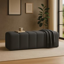 Smarto Relax Düz Puf Babyface 100X50X45 cm | Swiss Style Dekoratif Bank