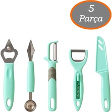 Neler Geldi Neler 5 Parça Mutfak Seti Sebze Soyacağı Soyacak, Konser Açacak, Şişe Açacağı, Oyacak,  Bıçak Meyve Bıçağı