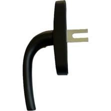 Katar Alüminyum Eksenel Pencere Kol Tek Dillli Siyah