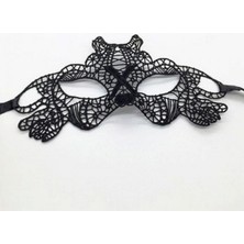Zero Land Ozlstor Siyah Renk Dantel Kesim Dantel Işlemeli Balo Parti Maskesi 11 No