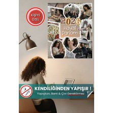 Ona Özel Kişiye Özel Hayal Panosu - Yapışkansız Tutunan Akıllı Kağıt Poster - 50X70CM -Vision Board
