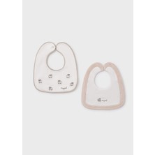 Mayoral Yenidoğan Bebek Pamuklu Mama Önlüğü Seti Bej