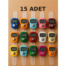 15 Adet Zikirmatik Sayaç Yüzük Tesbih Çekme Salavat ve Zikir Sayacı