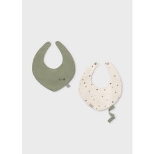 Mayoral Yenidoğan Bebek Pamuklu Mama Önlüğü Seti Yeşil