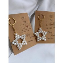 Umut Hediyecilik  -10 Adet Inci Yıldız Anahtarlık - Ramazan Hediyesi - Konsept Hediye