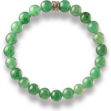 MMİF Aventurin Doğal Taş Bileklik – Yeşil Aventurin Taşı, Şans ve Odak Bilekliği 8mm Unisex