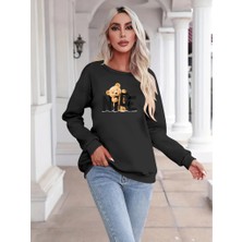 Mericline Kadın Uzun Kollu Bisiklet Yaka Viskon Iki Iplik Bluz