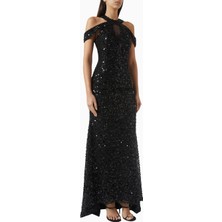 Ac By Aanchal Chanda Sequinned Maxi Payetli Kadın Elbise