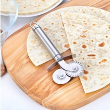 Kapital Plastik Çift Başlıklı Hamur ve Pizza Bıçağı