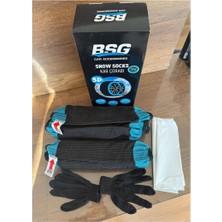 Motorx Large L Kar Çorabı Üstün Yol Tutuşu Karlı Buzlu Zeminler (Uyumlu Ebatlar Açıklamada Mevcuttur)