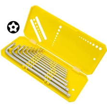 Titi 6478 Uzun Tip Delikli Torx L Allen Anahtar Takımı 9 Parça