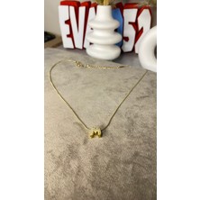 Eva Shopping Harfli Kolye M Harf Çelik Kolye