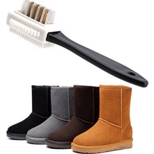 Go İthalat Çift Taraflı Pratik Taşınabilir Süet Nubuk Deri Çizme Bot Ayakkabı Temizleme Bakım Fırçası (5131)