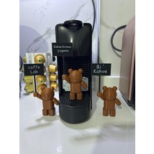 Miralux Dekoratif Ayıcık Bi Kahve Seti | Kahve Köşesi Masa Üstü Aksesuar | Modern Ev Dekoru