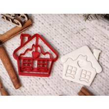 ADA 3D Yılbaşı Temalı Zencefilli Ev Gingerbread House Figürlü Kurabiye Kalıbı Aparat