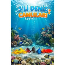 Craftivio 5'li Deniz Canlıları Figür Oyuncak Seti - Eğitici Banyo ve Oyun Hayvanları