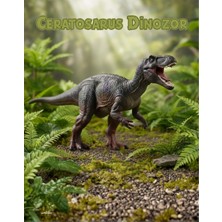 Craftivio Eğitici Gerçekçi Ceratosaurus Dinozor Figür Oyuncak (25 Cm)
