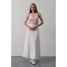 Mericline Keten Etek - Beyaz