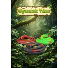 Craftivio Gerçekçi Oyuncak Yılan - Esnek Dokulu Şaka Yılanı ve Maket Figür 120 cm (Çok Renkli)