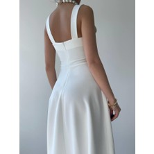 Mericline Neapolitan Askılı Elbise