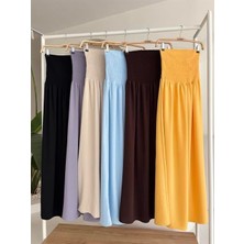 Mericline Göğsü Gipeli Straplez Elbise 2878