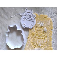 ADA 3D Totoro Calcifer Kodama Anime Karakterli 8 Parça Kurabiye Kalıbı Seti