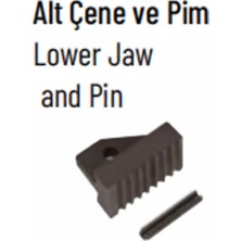 İzeltaş Ağır Hizmet Tipi Boru Anahtarı Alt Çene ve Pim Yedek Parçası (Tüm Ölçülerle Uyumlu)