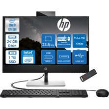 Hp Proone 440 G9 Intel Core I7 12700T 4.7ghz 24GB 1tb SSD Intel UHD Graphics 770 23.8" Fhd IPS 250NITS Freedos All In One Bilgisayar C94J2ATF06 + Zettausb