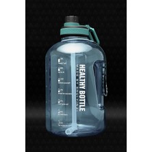 Feyza Design 2.5 L Mavi Çantasız Motivasyonel Su Matarası, Sağlıklı ve Şık Tasarım