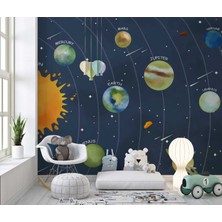 Grown Güneş Sistemi Çocuk Duvar Kağıdı