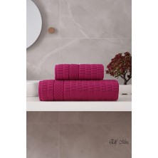 Elif Mira Banyo Havlu Seti %100 Pamuk 2 Parça (50×90 + 90×150 Cm) | Soft Comfort