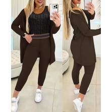 Arona Mdb Kadın Uzun Kollu Krep Üçlü Takım